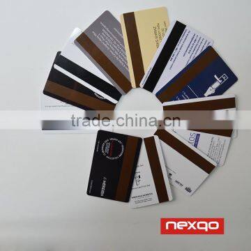 Blank Plastic CR80 Hico Magnetic Card With Barcode