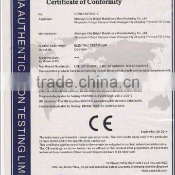 [CE]stable Motor-driven 6L/M Electrical Pressure Test Pump Bench DSY-60A/ 60 Bar photo-2