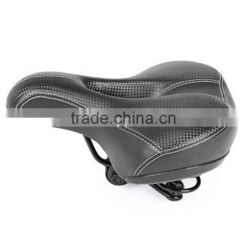 Slip-resistant Bicycle Saddle MTB Bicycle Parts Comfortable Soft Leather Cushion Mat Round Seat Design photo-3