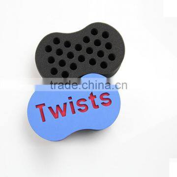 2016 JLY Black sponge Magic Twist hair sponge brush With Logo