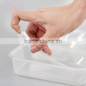 3-compartment Bento Lunch Box Plastic Containers, Reusable, Dishwashable, Microwavable Food Containers With Lids, OEM Packaging photo-5