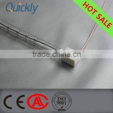 clear shortwave infrared lamp single tube for firing furnace in Solar PV industry,5000 hours,Ce certificate,