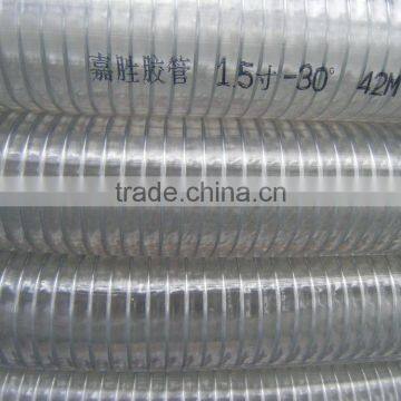Transparent PVC Spiral Steel Wire Oil Hose photo-4