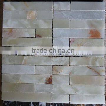 NEW PRICE LIGHT GREEN ONYX MOSAIC TILES COLLECTIONS photo-3