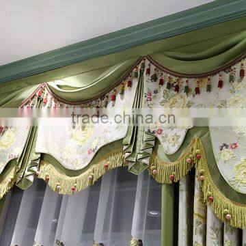 Floral Garden Entrance Door Jacquard Embossed Blackout Curtain photo-2