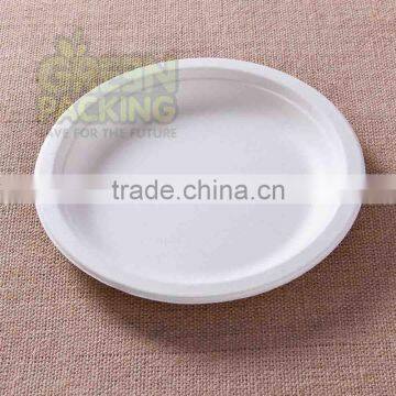 7 inch sugarcane compostable round plates