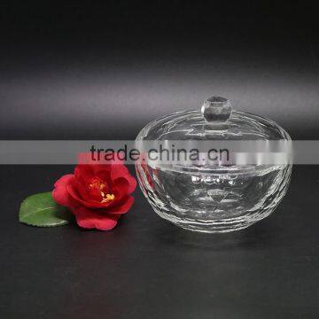 Wholesale clear crystal glass jewelry box