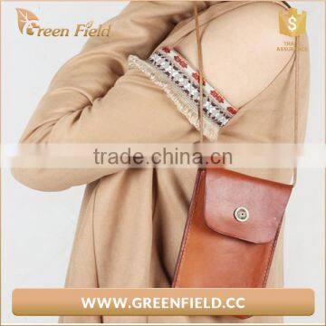 Cell Phone Leather Pocket With Neck Lanyard photo-2