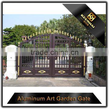 Villa Garden Decorative Powder Coated Modern Metal Cast Aluminum Garden Gate