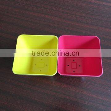 Anhui Wholesale Bamboo Fiber Square Flower Pot photo-2