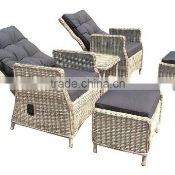Poly Rattan Garden Relax Chair Sets photo-2