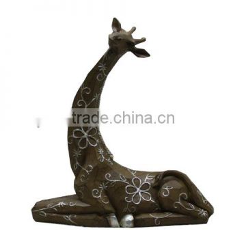 for table top sitting ornament decorative giraffe resin giraffe