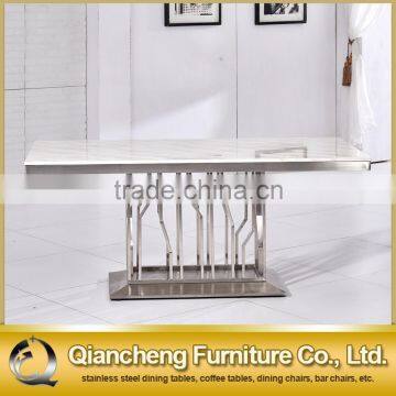 2017 High Quality Simple Style Marble Top Dining Table Set photo-4