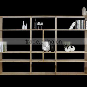 Nice attractive design bamboo bookshelf with magazine holder