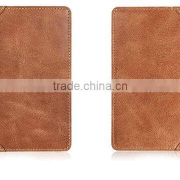 Retro Bifold Men Pure Leather Business Card Holder Fashion Card Wallet photo-2