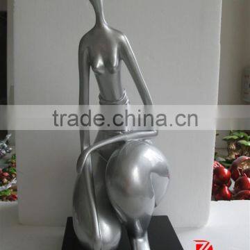 Resin fat woman figurine