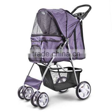 Foldable Pet Stroller. Pet Travel Stroller Pushchair Pram Jogger Buggy Swivel Wheels. H0116 photo-6