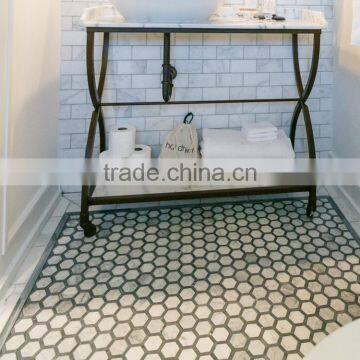 MM-CV233 Wholesale Interior Design Natural Stone Hexagonal Mosaics and Tiles photo-3
