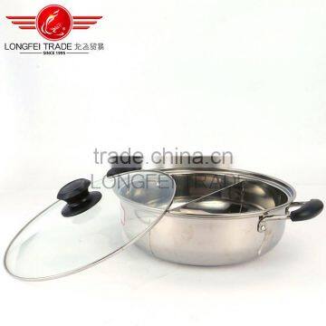 Stainless Steel Asia Hot Pot/two Flavor Soup Pot/chafing Dish Soup Pot With a Clapboard photo-2