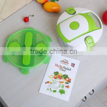 Multifunctional Shredder Household Kitchen Assistant 13 Piece Kitchen Tool Set Round Salad Fruit Slicer photo-5