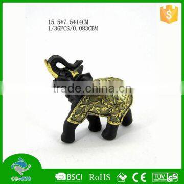 High precision manufacturing single polyresin elephant figurine