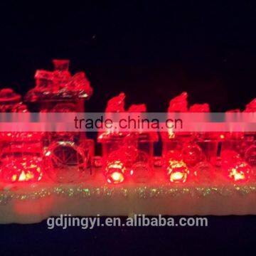 2015 Acrylic Train and Santa Heads Table Decoration With Led Light photo-4