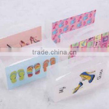 Clear Plastic PP Foldable Storage Shoe Box With Nice Printing photo-3