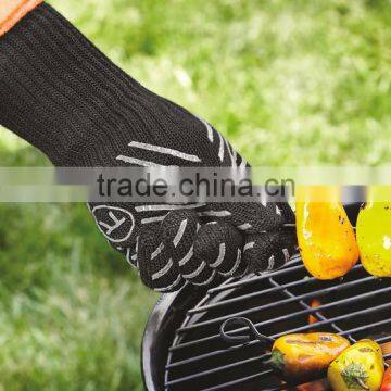 100% aramid Heat resistant BBQ Grill Gloves for outdoor barbecue or Kitchen oven