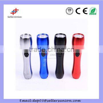 Top Quality Customized Promotion Aluminum Mini Led Flashlight,Manual Dynamo Flashlight,Mini Led Torch Light