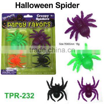 Halloween Spider toys/Halloween toys/TPR Spider/Plastic spider