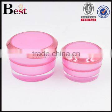 30g Fancy Pink Cosmetic Cream Jar Cute Round Acrylic Cream Jar for Skin Care photo-3