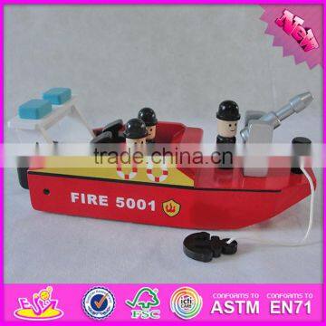 2016 New Design Funny Wooden Toy Boats for Toddlers W04F004 photo-3