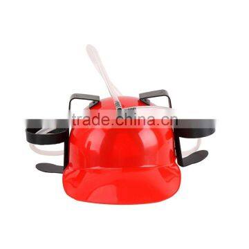 Adjustable Fun Unique Party Game Beer Soda Can Straw Holder Drinking Hard Hat Helmet
