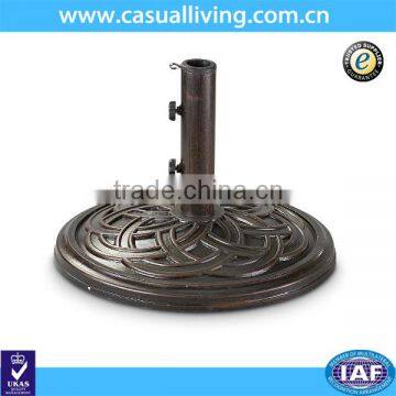 22" Round Beach Umbrella Base Stand Market Patio Yard Outdoor Heavy Duty Umbrella Holder Base Cast Stone