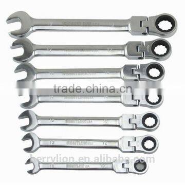 Berrylion Hot Sell Wrench Set 7pcs Ratchet Wrench Set CR-V Steel Ratchet Wrench Set photo-3