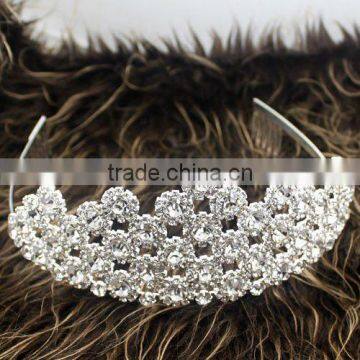 Crystal Cheap Wedding Fashion Rhinestone Crown Bridal Hair Accessories Halo H172-058 photo-2
