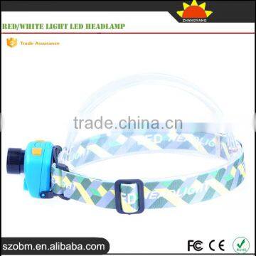 Multi Function Camping Headlamp 500Lm 3 Mode Red/White Light Led Headlamp photo-3