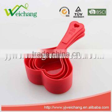 WCA009 Heart Shape, Kitchen Measuring Cups, (Red Set Of 4),plastic Material,PP,lower Price photo-3