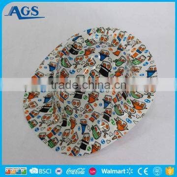 Black Musical Note Pattern Eva Hat in Low Price photo-3