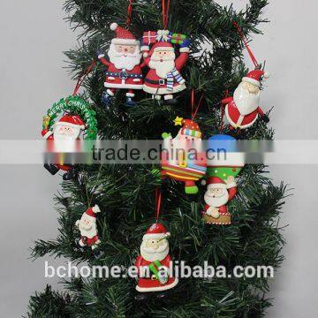 Personalized polymer clay ornaments for christmas tree decoration