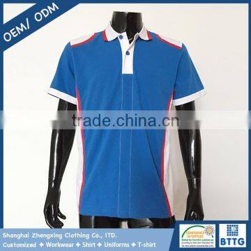 High Quality Custom made red and white color combination dry fit polo shirt With printing logos