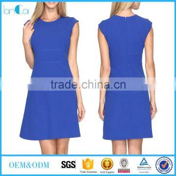 womens dresses blank for 2017 lastest fashion design in blue color