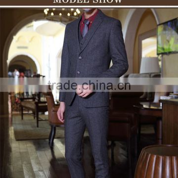 2015 hot sale bespoke tailored made men's business suits made in china