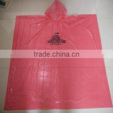 Transparent breathable waterproof plastic raincoat/ rainsuit/Disposable rain poncho