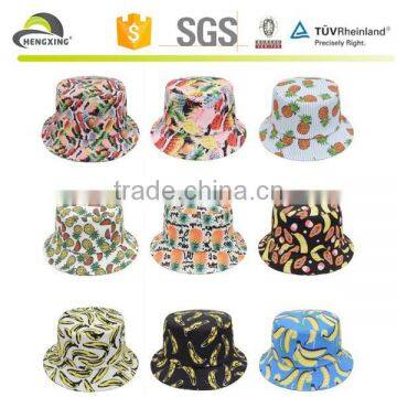 Unisex Hawaiian Palm Pineapple Cloche Bucket Hat Fishing Outdoor Beach Sun Caps photo-2