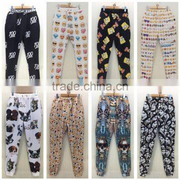 New arrival fashion design print dog latest wholesale printed men emoji jogger pants