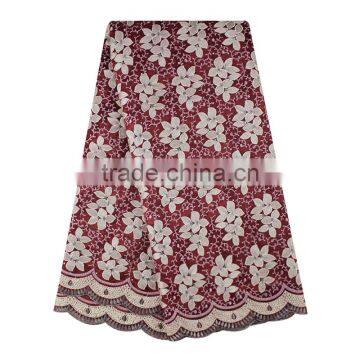 Bestway Nigerian Traditional Wedding Dress Organza Big Lace Fabric With Sequins photo-2