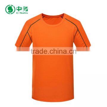 New Design Summer Outdoor Breathable 100% Polyester Mens Athletic Running T Shirt photo-2