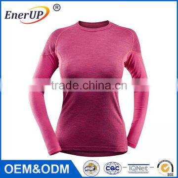 China Apparel Sport Wear Thermal Wicking Antibacterialt Gym Fancy Girl Long Sleeve T Shirt photo-2