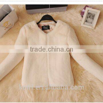 Winter Woman Fur Coat Girl Rabbit Fur Solid Brand Specials Short Jacket Rabbit Fur Coat photo-3
